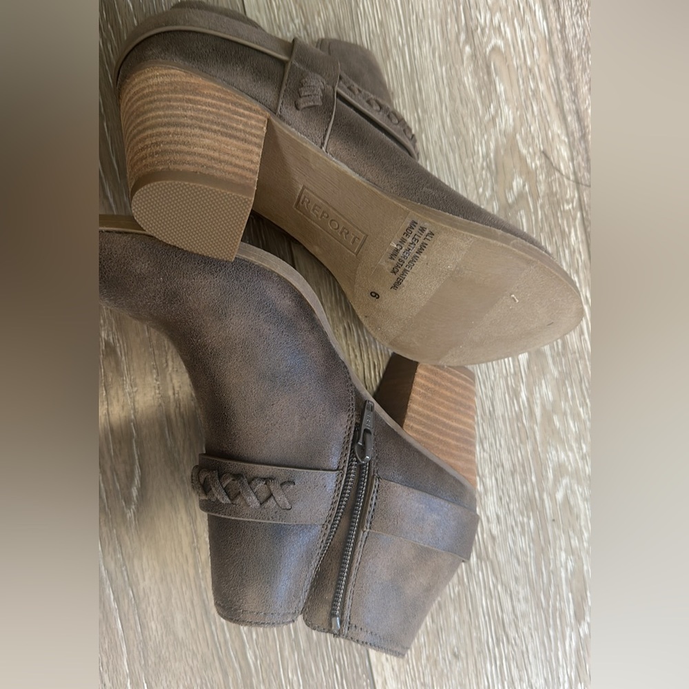 Tan ankle boots